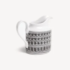 Fornasetti Set Da Te E Caffe^Architettura Della Brocca Di Latte Bianco Nero
