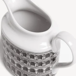 Fornasetti Set Da Te E Caffe^Architettura Della Brocca Di Latte Bianco Nero