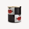 Fornasetti Cestini Di Carta^Bacio Del Cestino Di Carta Bianco/Nero/Rosso