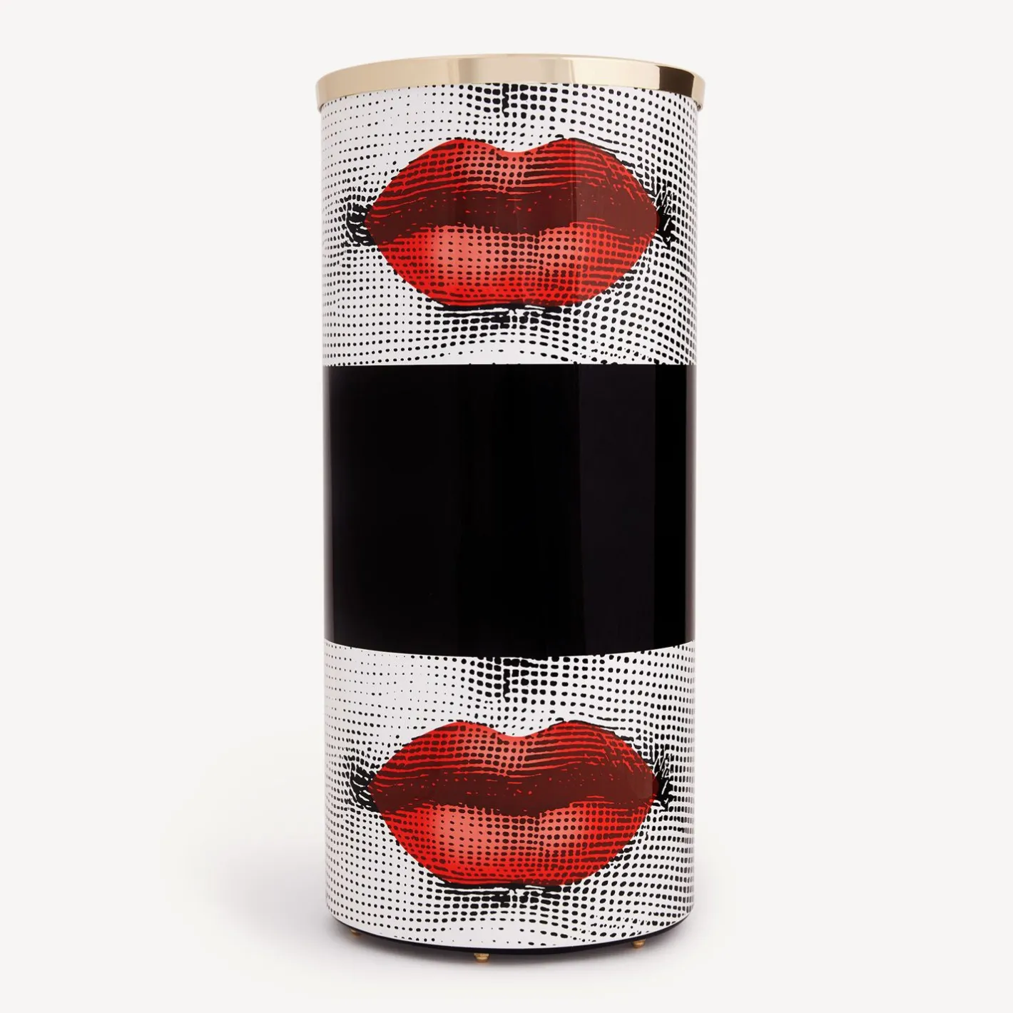 Fornasetti Portaombrelli^Bacio Portaombrelli Bianco/Nero/Rosso