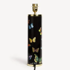 Fornasetti Lampade E Paralumi^Base Lampada Cilindrica Farfalle Multicolore