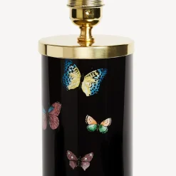 Fornasetti Lampade E Paralumi^Base Lampada Cilindrica Farfalle Multicolore