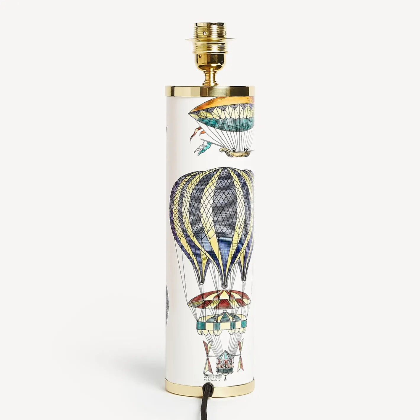 Fornasetti Lampade E Paralumi^Base Lampada Cilindrica Palloni Multicolore