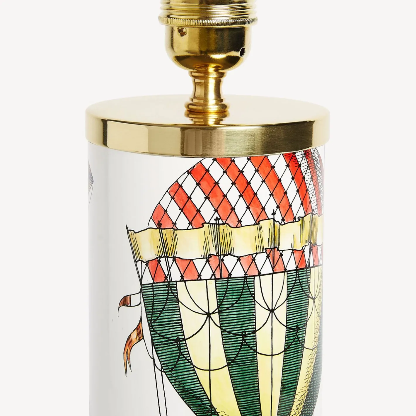 Fornasetti Lampade E Paralumi^Base Lampada Cilindrica Palloni Multicolore