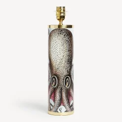 Fornasetti Lampade E Paralumi^Base Lampada Cilindrica Polipo Multicolore