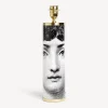 Fornasetti Lampade E Paralumi^Base Lampada Cilindrica Viso Bianco Nero