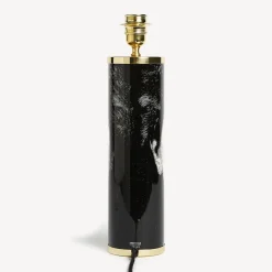 Fornasetti Lampade E Paralumi^Base Lampada Cilindrica Viso Bianco Nero