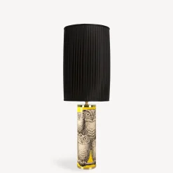 Fornasetti Lampade E Paralumi^Base Lampada Civette Cilindrica Multicolore