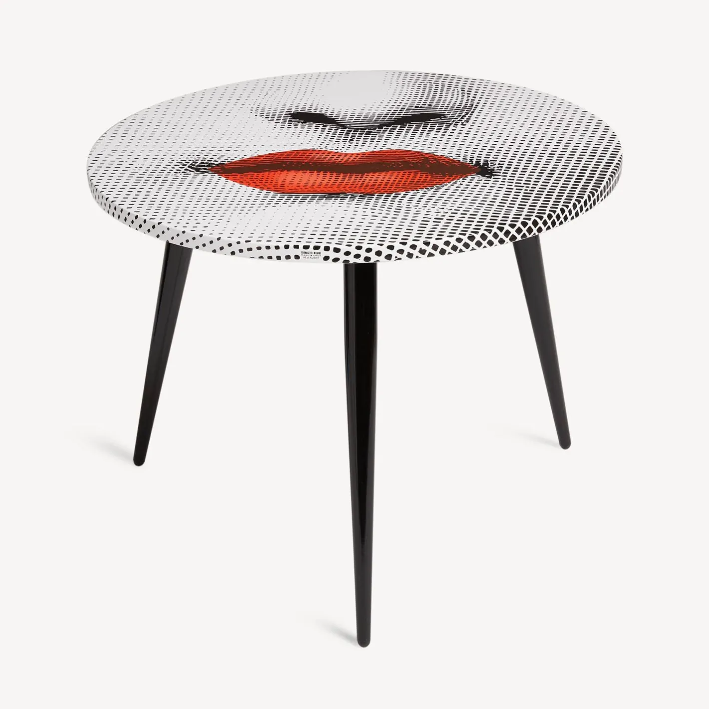 Fornasetti Tabelle^Bocca Da Tavolo Bianco/Nero/Rosso