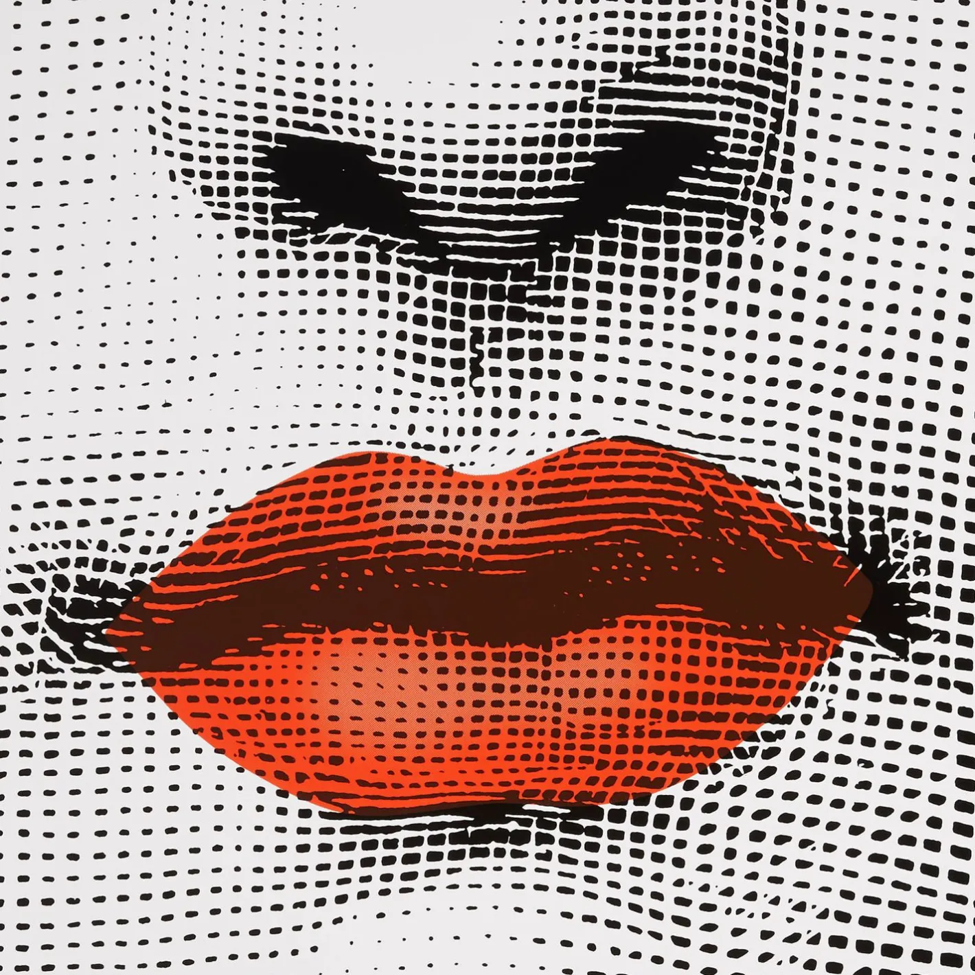 Fornasetti Tabelle^Bocca Da Tavolo Bianco/Nero/Rosso