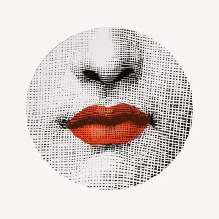 Fornasetti Tabelle^Bocca Da Tavolo Bianco/Nero/Rosso