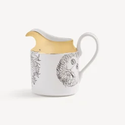 Fornasetti Set Da Te E Caffe^Brocca Di Latte Solitario Bianco/Nero/Oro