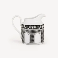 Fornasetti Set Da Te E Caffe^Brocca Per Il Latte Facciata Quattrocentesca Bianco Nero