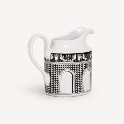 Fornasetti Set Da Te E Caffe^Brocca Per Il Latte Facciata Quattrocentesca Bianco Nero