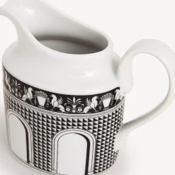 Fornasetti Set Da Te E Caffe^Brocca Per Il Latte Facciata Quattrocentesca Bianco Nero