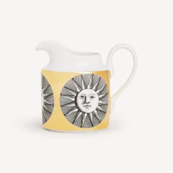 Fornasetti Set Da Te E Caffe^Brocca Per Il Latte Soli Bianco Nero