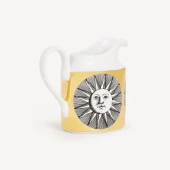 Fornasetti Set Da Te E Caffe^Brocca Per Il Latte Soli Bianco Nero