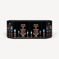 Fornasetti Armadi Curvi^Buffet Poliedrico Vasi Multicolore