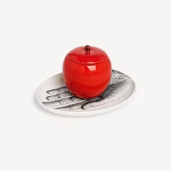 Fornasetti Candele Profumate^Candela Profumata Al Buio - Decoro Peccato Originale - Fragranza Frutto Proibito Multicolore