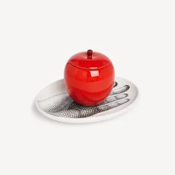 Fornasetti Candele Profumate^Candela Profumata Al Buio - Decoro Peccato Originale - Fragranza Frutto Proibito Multicolore