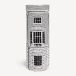 Fornasetti Candele Profumate^Candela Profumata Nel Mentre Alta - Architettura Decor - Immaginazione Fragranza Bianco Nero