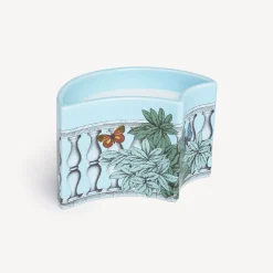 Fornasetti Candele Profumate^Candela Profumata Nel Vaso Nel Mentre - Decoro Farfalle E Balaustra - Fragranza Giardino Segreto Multicolore