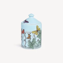 Fornasetti Candele Profumate^Candela Profumata Se Poi - Decoro Farfalle E Balaustra - Fragranza Giardino Segreto Multicolore