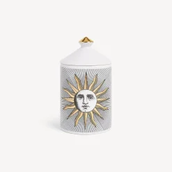 Fornasetti Candele Profumate^Candela Profumata Se Poi - Soli Decor - Fragranza Immaginazione Bianco/Nero/Oro