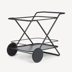 Fornasetti Carrello Portavivande^Carrello Portavivande Rettangolare Nero