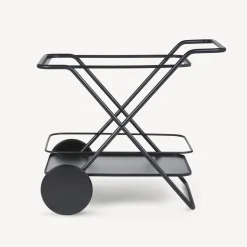 Fornasetti Carrello Portavivande^Carrello Portavivande Rettangolare Nero