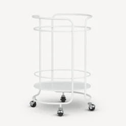 Fornasetti Carrello Portavivande^Carrello Portavivande Rotondo Bianco