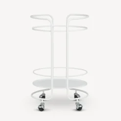 Fornasetti Carrello Portavivande^Carrello Portavivande Rotondo Bianco