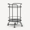 Fornasetti Carrello Portavivande^Carrello Portavivande Rotondo Nero