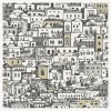 Fornasetti Sfondo^Carta Da Parati Mediterranea Bianco E Metallizzato