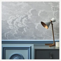 Fornasetti Sfondo^Carta Da Parati Nuvolette (Set Da 2 Rotoli) Fuliggine E Neve