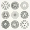 Fornasetti Sfondo^Carta Da Parati Soli Bianco E Nero