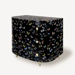 Fornasetti Cassettiera^Cassettiera Curva Farfalle Multicolore