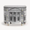 Fornasetti Cassettiera^Cassettiera Curva Palladiana Bianco Nero