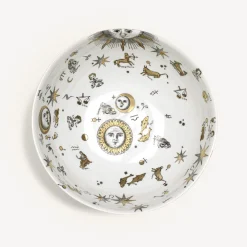 Fornasetti Set Di Antipasti E Centrotavola^Centrotavola Astronomici Bianco/Nero/Oro