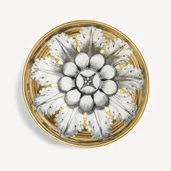 Fornasetti Set Di Antipasti E Centrotavola^Centrotavola Rosone N.6 Bianco/Nero/Oro