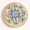 Fornasetti Piatti Decorativi^Cerchione Rosone N.5 Bianco/Nero/Oro