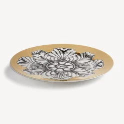 Fornasetti Piatti Decorativi^Cerchione Rosone N.5 Bianco/Nero/Oro