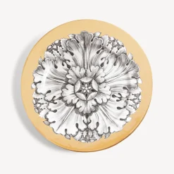 Fornasetti Piatti Decorativi^Cerchione Rosone N.3 Bianco/Nero/Oro