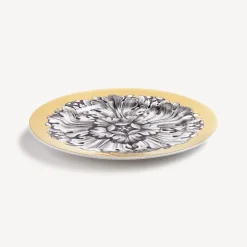 Fornasetti Piatti Decorativi^Cerchione Rosone N.3 Bianco/Nero/Oro