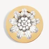 Fornasetti Piatti Decorativi^Cerchio Piastra Rosone N.6 Bianco/Nero/Oro