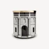 Fornasetti Cestini Di Carta^Cestino Carta Casa Con Colonne Bianco Nero