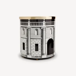 Fornasetti Cestini Di Carta^Cestino Carta Casa Con Colonne Bianco Nero