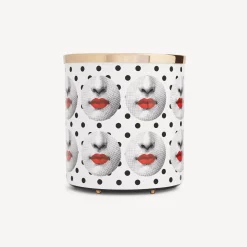 Fornasetti Cestini Di Carta^Cestino Carta Comme Des Forna Bianco/Nero/Rosso