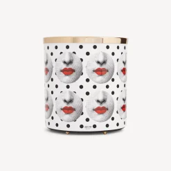 Fornasetti Cestini Di Carta^Cestino Carta Comme Des Forna Bianco/Nero/Rosso