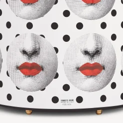 Fornasetti Cestini Di Carta^Cestino Carta Comme Des Forna Bianco/Nero/Rosso